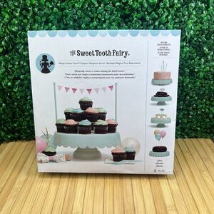 NIB American Crafts Sweet Tooth Fairy Magic Sweet Cake Stand - Green 12 Pieces